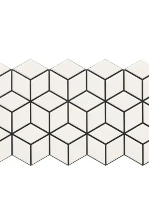 Populaire carrelage RHOMBUS SNOW 26,5x51cm imitation carreaux ciment